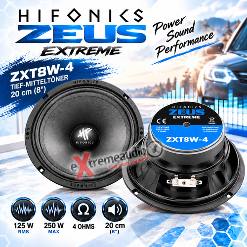 Hifonics zxt8w altoparlante - zxt8w-4,