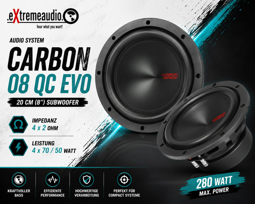 Sistema audio carbon - sistema, qc